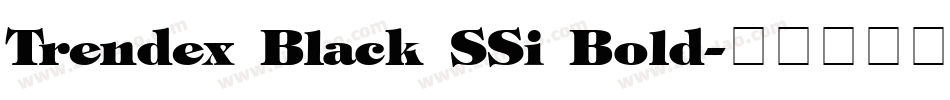 Trendex Black SSi Bold字体转换